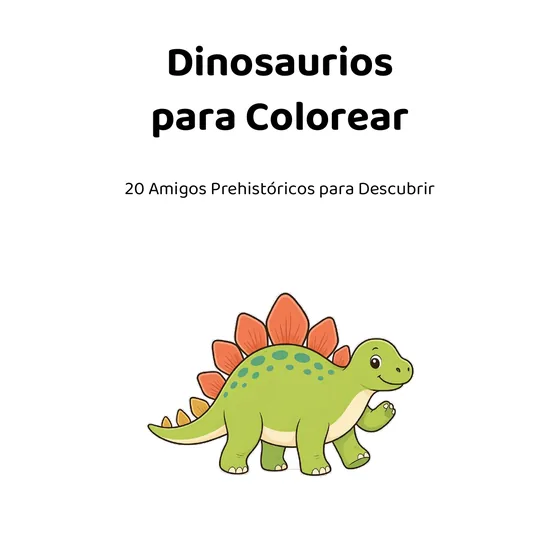 Portada de Dinosaurios para Colorear