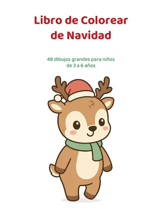 Portada de Libro de Colorear de Navidad
