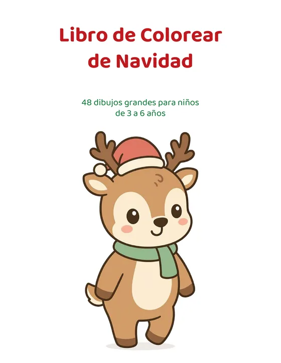 Portada de Libro de Colorear de Navidad
